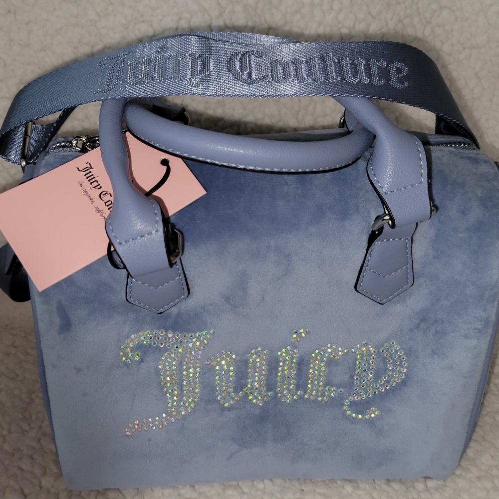 NWT Adorable Juicy Couture Slate Blue Purse